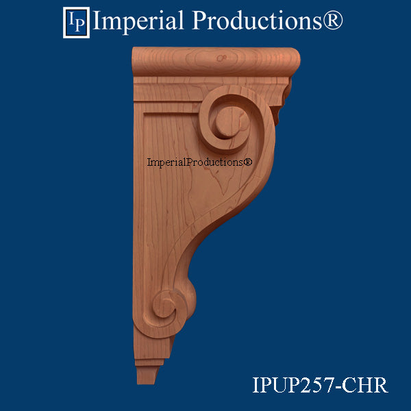 IPUP257-CHR Scroll Corbel