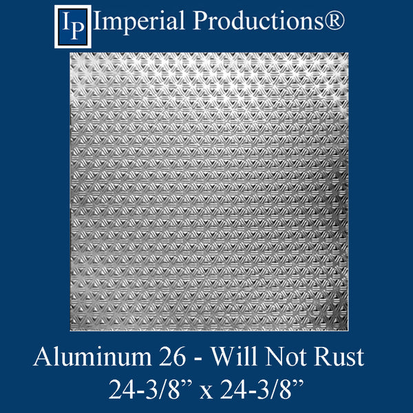 IPVR001-A-N-F0-20 Aluminum Tin Ceiling Panels Pack of 20
