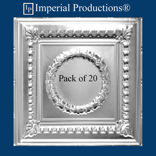 IPVR002-A-N-F0-20 Aluminum Tin Ceiling Panels Pack of 20