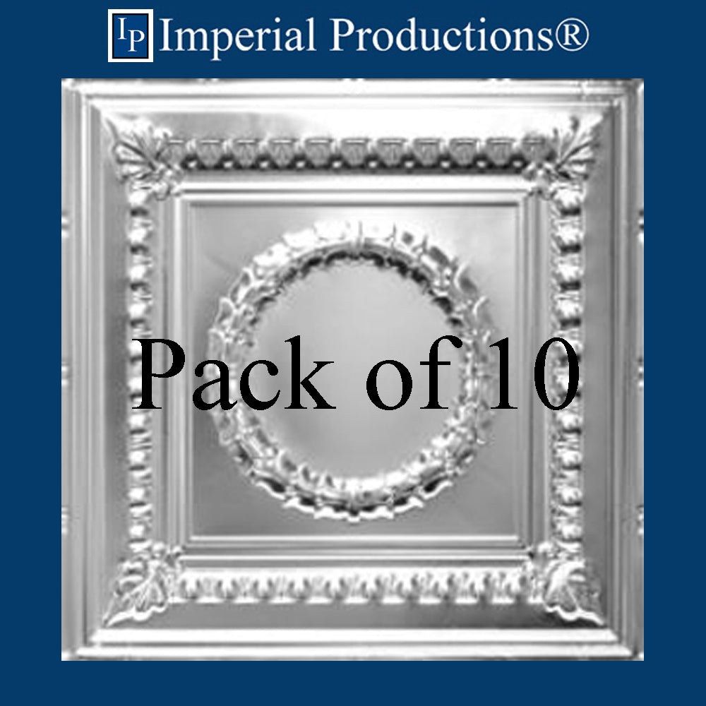 IPVR002-A-N-F0-PK10 Aluminum Tin Ceiling Nail up Panels Pack of 10