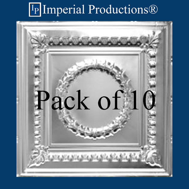 IPVR002-A-N-F0-10 Aluminum Tin Ceiling Panels Pack of 10