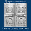 IPVR002 Tin Ceilings group of 4 shown