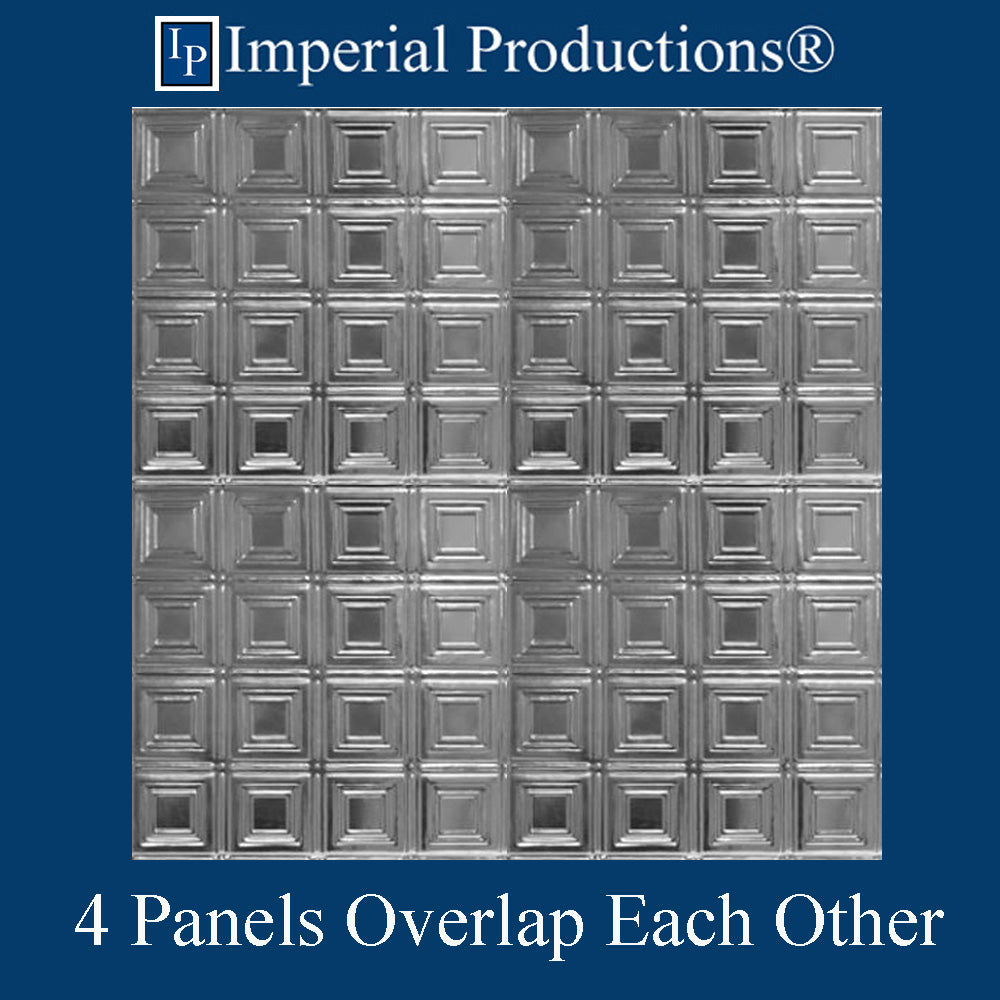 IPVR003-A-N-F0-10 Aluminum Tin Ceiling Panel Unfinished Pack of 10