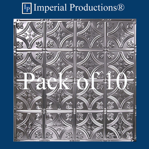Imperial Tin Ceiling Panel 24 x 24, IPVR007-A-N-F0-10 Aluminum