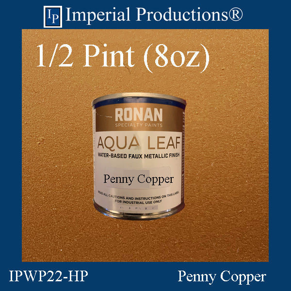 WP22-HP Ronan Aqua Leaf Penny Copper Half Pint (8oz) 236ml
