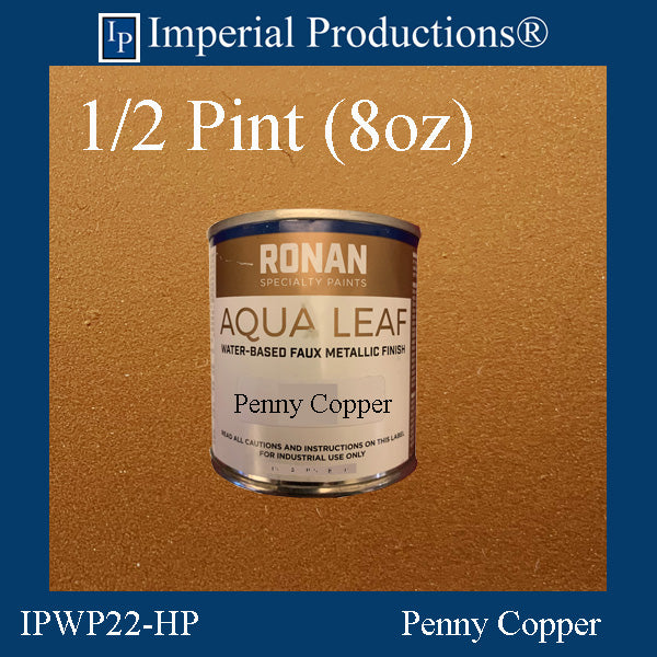 IPWP22-HP Ronan Aqua Leaf Penny Copper Half Pint (8oz)